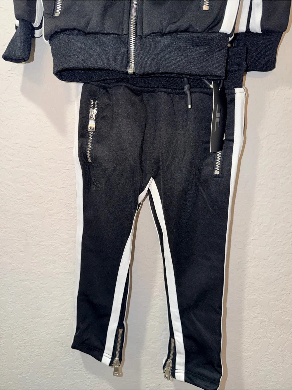 Jordan Craig Kids 2-Piece Black White Tracksuit Jacket & Pants Size 3T NWT